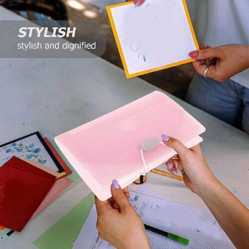 Lovely Large Capacity Accordion Folder File Document Holder