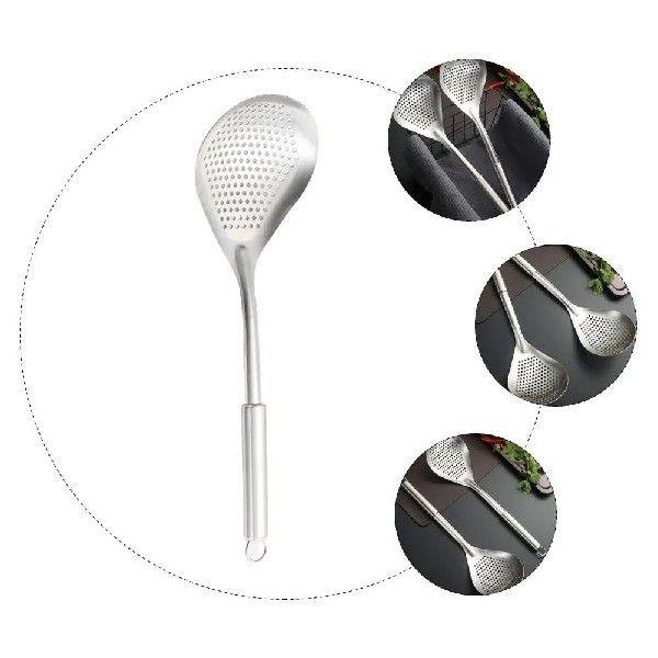 Stainless Steel Spoon Pasta Strainer Metal Filter Kitchen