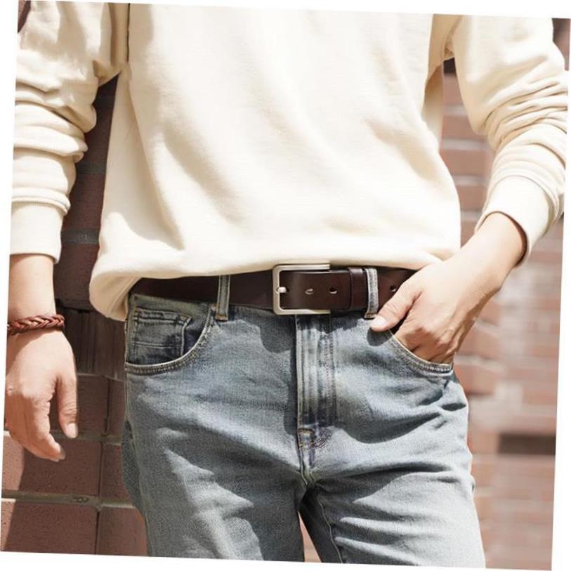 Belt Men Leather Belts for Men Strap trousers belt裤腰带皮带