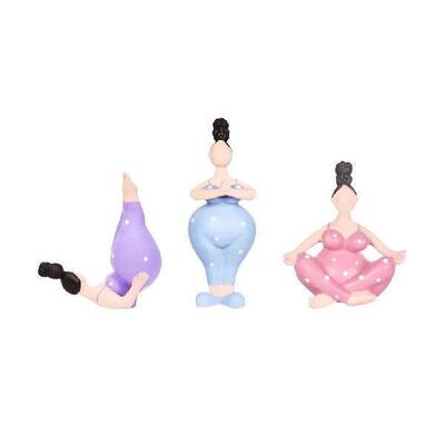 Yoga Girl Sculpture Creative Simple Collection Desktop