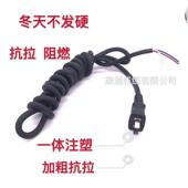 纯铜牛筋电动工具线冲击钻切割机超软电源线防冻家用2芯带插头线