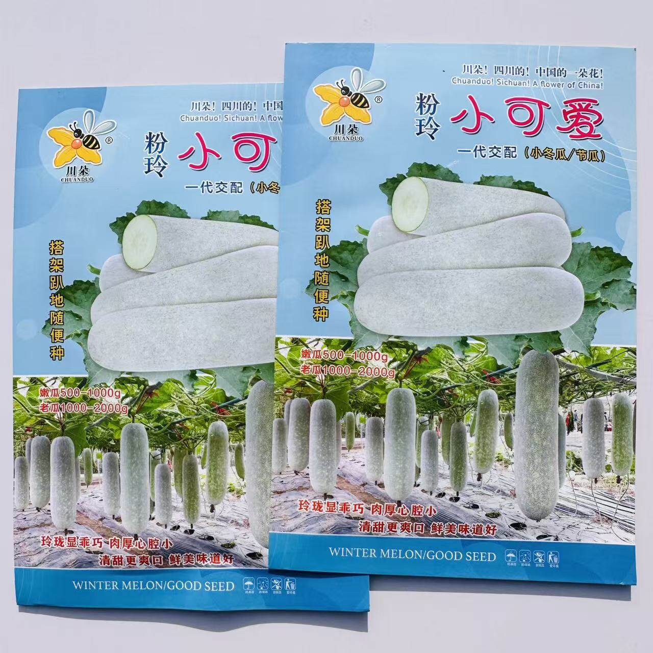 粉玲小可爱粉皮小冬瓜种子懒人种植冬瓜不搭架冬瓜种子蔬菜种籽子