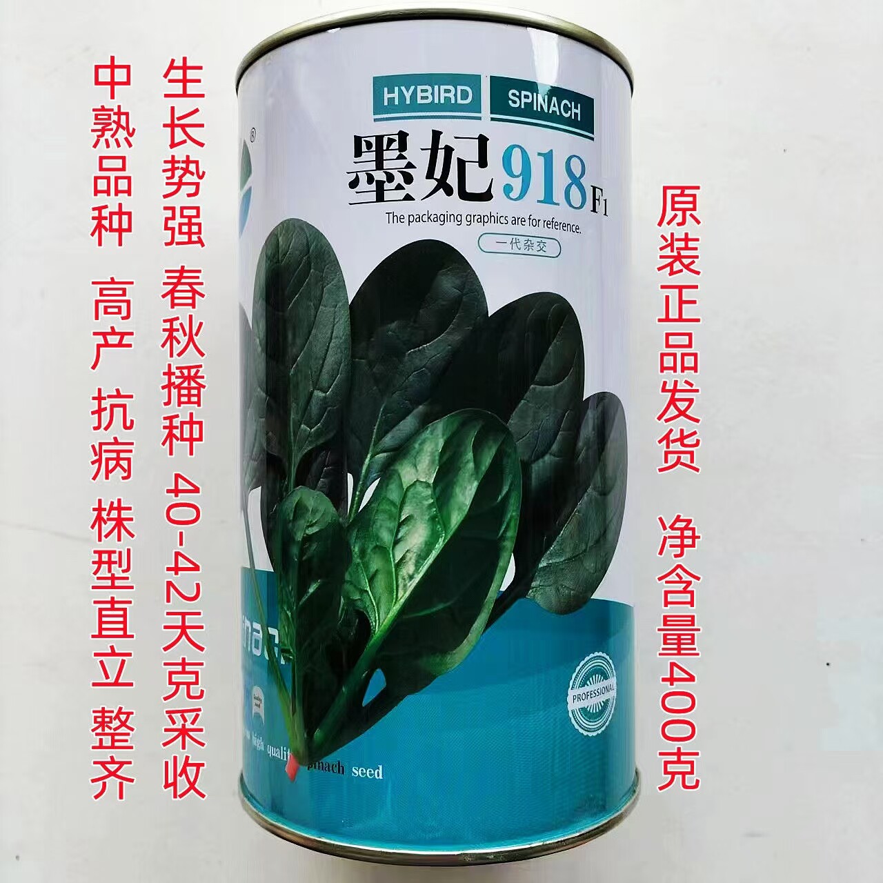 墨妃918菠菜种子高产抗病耐寒