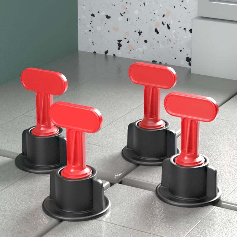 瓷砖找平器器工具贴缝地砖地砖整十字平铺固定定砖调器神器塑料卡