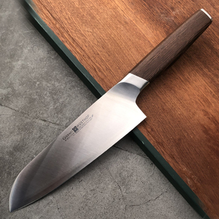 德国进口三叉三德刀粉未钢菜刀家用锋生鱼片寿司料理日式主厨师刀