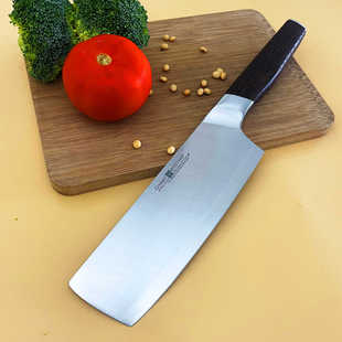 德国进口三叉小菜刀轻巧锋利女孩子刀刃粉未钢61硬度家用切片菜刀