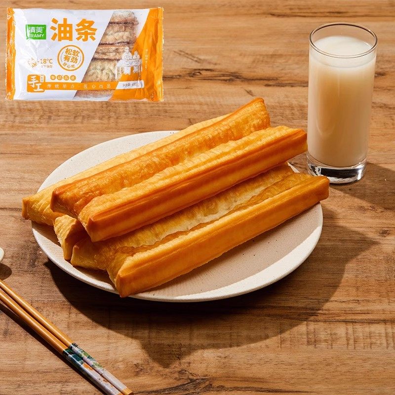 上海清美油条油炸半成品家用商用80g大油条速冻营养早餐方便速食