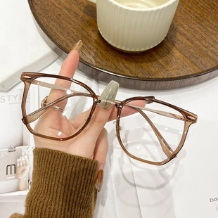 超轻TR90防蓝光眼镜女韩版潮流大框时尚眼镜架男女平光镜护目素颜