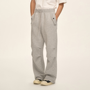 休闲宽松休闲直筒裤 男美式 VISION空气层蓬松阔腿伞兵裤 CLIMAX