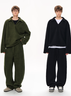 CLIMAX VISION北极摇粒绒加厚保暖polo卫衣外套/休闲直筒长裤卫裤