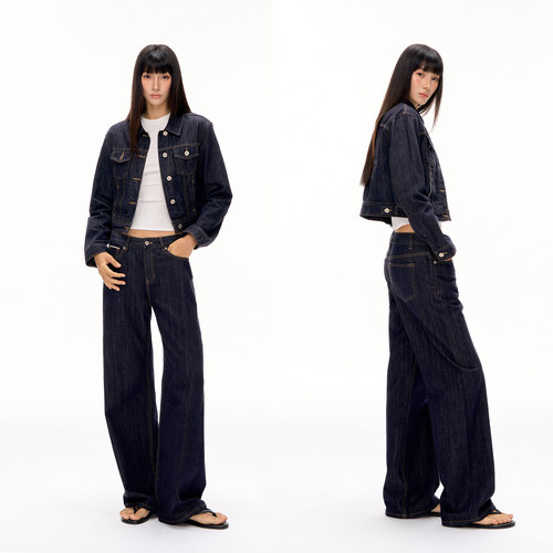 CLIMAX VISION经典赤耳原牛复古丹宁正肩牛仔夹克外套/直筒牛仔裤