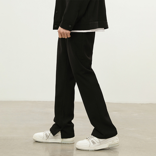 男宽松西裤 裤 潮牌 VISION内开衩松紧腰微喇叭垂感休闲西装 CLIMAX
