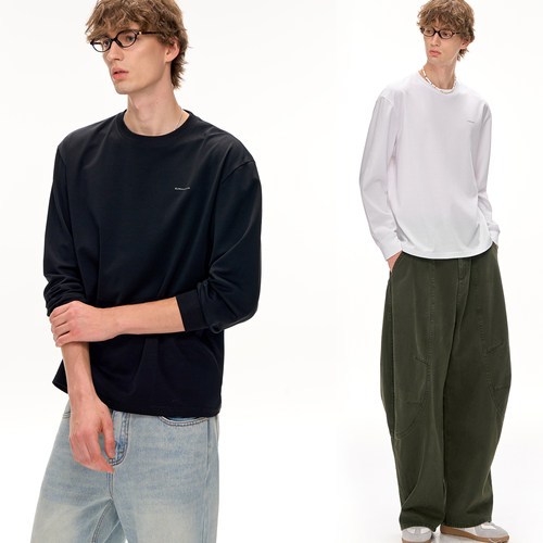 CLIMAX VISION柔软细腻莱赛尔纤维极简轻简约基础长袖T恤打底衫