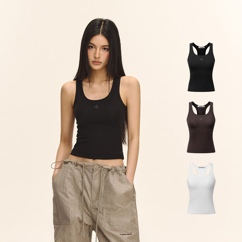 CLIMAXVISION工字U领背心