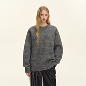 CLIMAX VISION闪耀珠片纱满天星圈圈纱毛衣女慵懒风绵羊毛针织衫