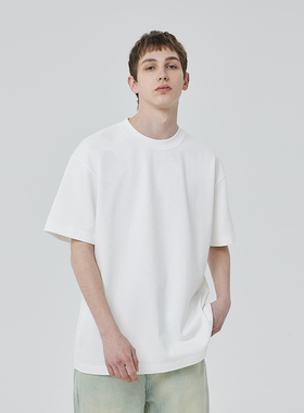 CLIMAX VISION320克全棉重磅基础短袖T恤男美式高街半袖打底tee潮