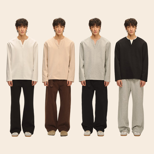 CLIMAXVISION空气层骨感长袖T恤