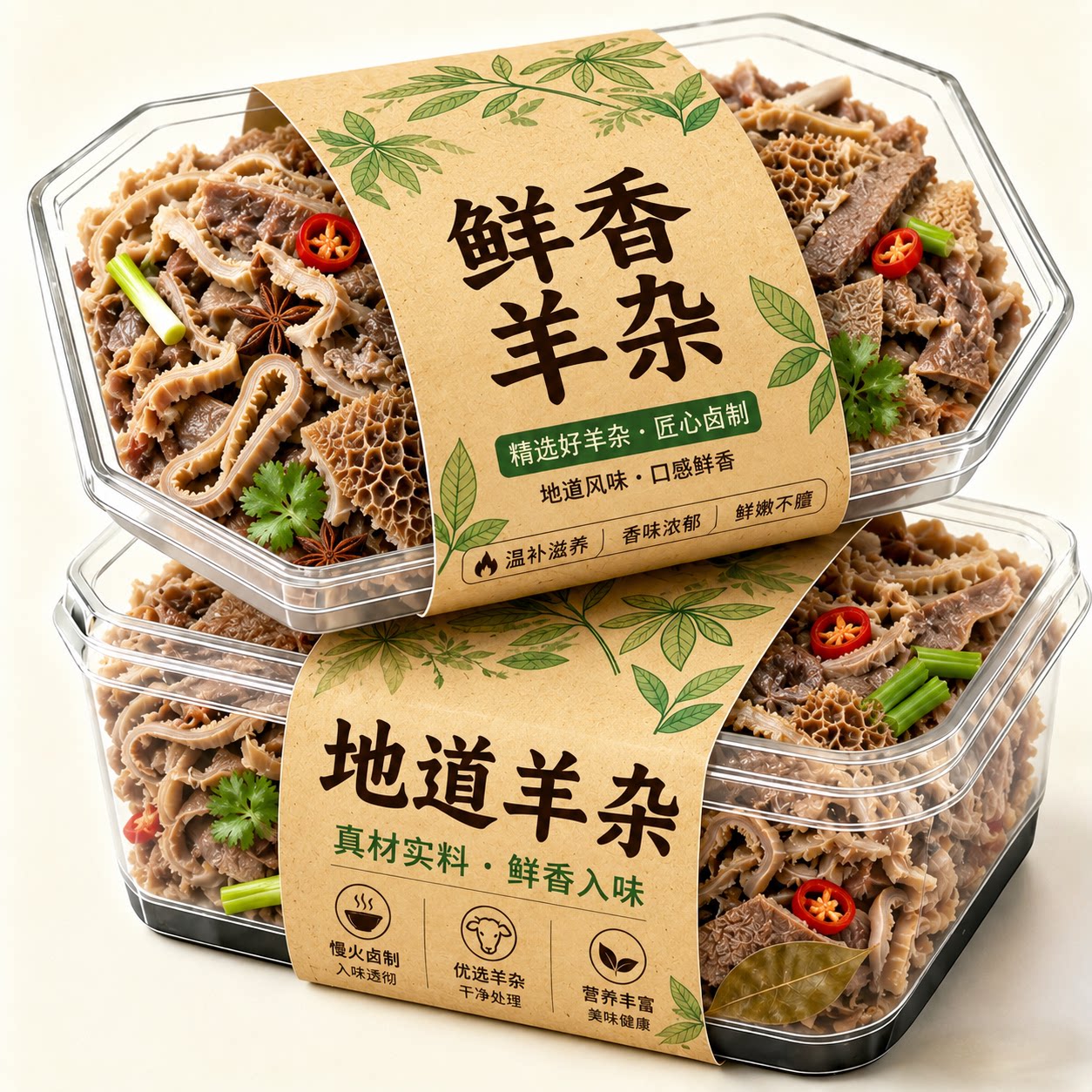 内蒙古羊杂官方旗舰店现做新鲜羊杂全套开袋加热即食半成品羊杂汤