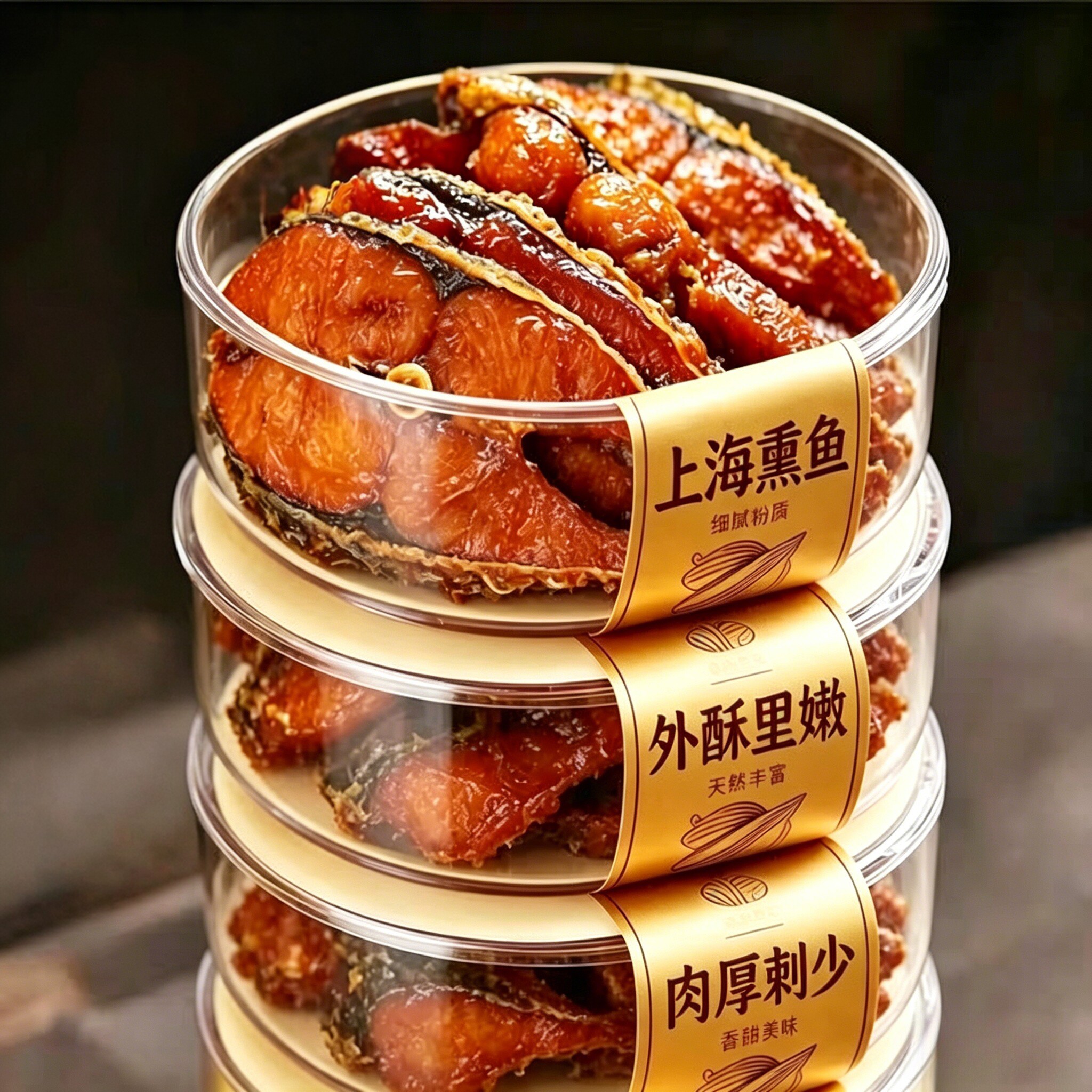 品质推荐！上海特产熏鱼开袋即食熟食酥鱼干块苏式爆鱼排卤味零食