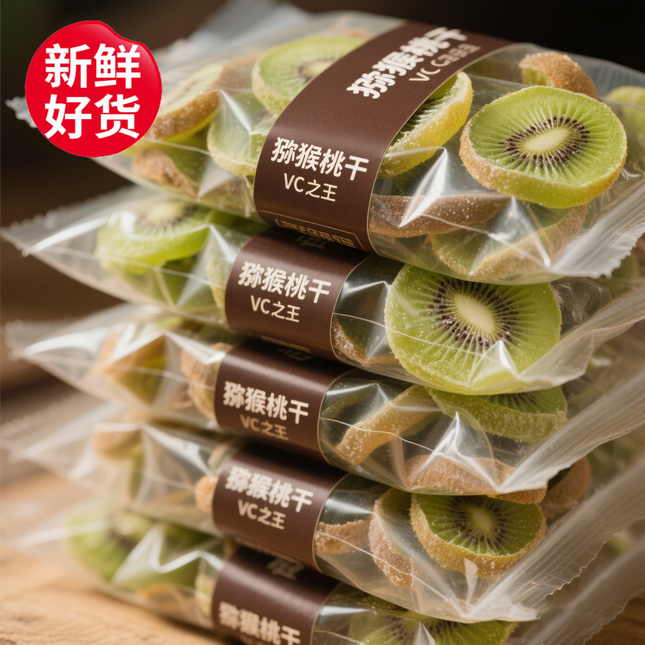 正品猕猴桃干陕西黄心绿心奇异果干蜜饯果干果脯原味无添加零食