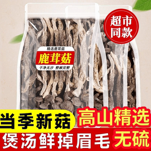 特级鹿茸菇干货鹿茸菌野生菇新鲜农家特产香菇蘑菇煲汤官方旗舰店