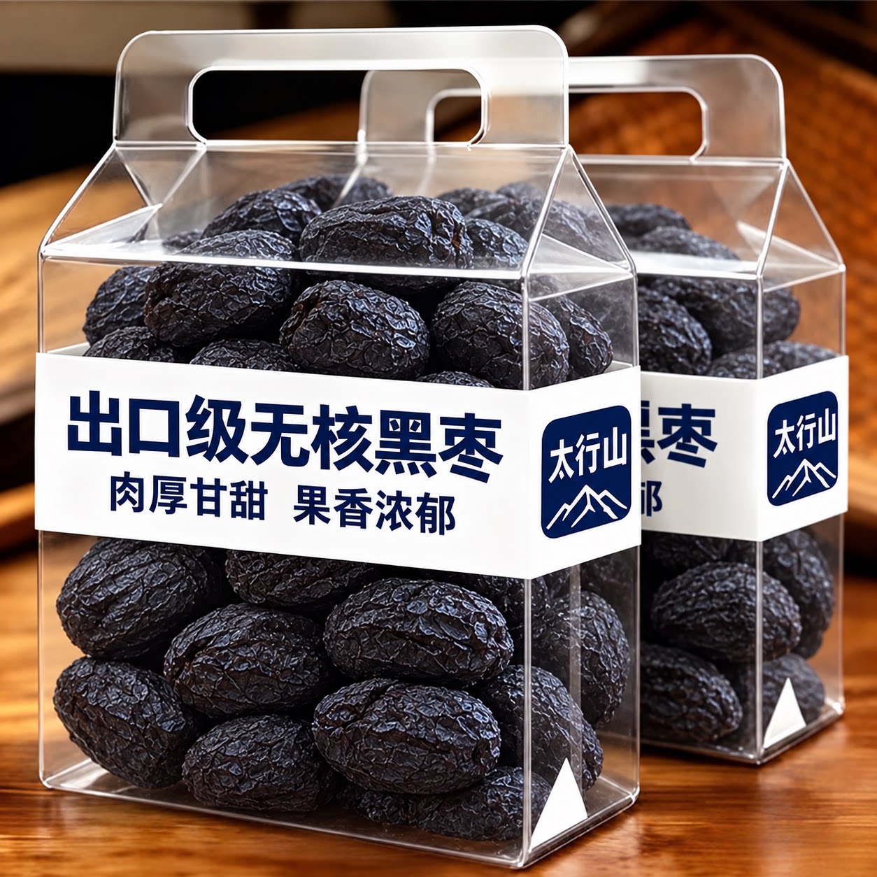 无核黑枣官方旗舰店正宗太行山无核乌黑枣特级乌枣野生黑枣君迁子
