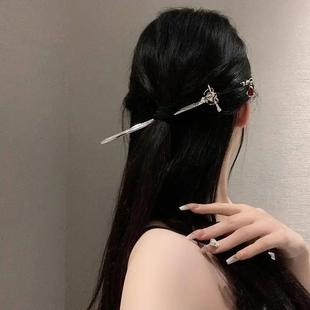 For Women Girls Sword Style Headdress Chinese Vintag Hairpin
