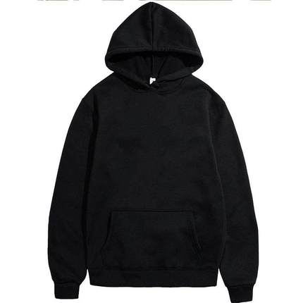 Men's Hoodies Pullover Classic Black Hoodie for Men Casu