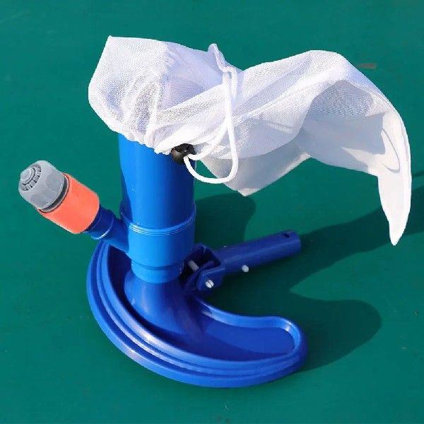 Pool Brush Vacuum Head with Mesh Bag & Hose Adapter Pool