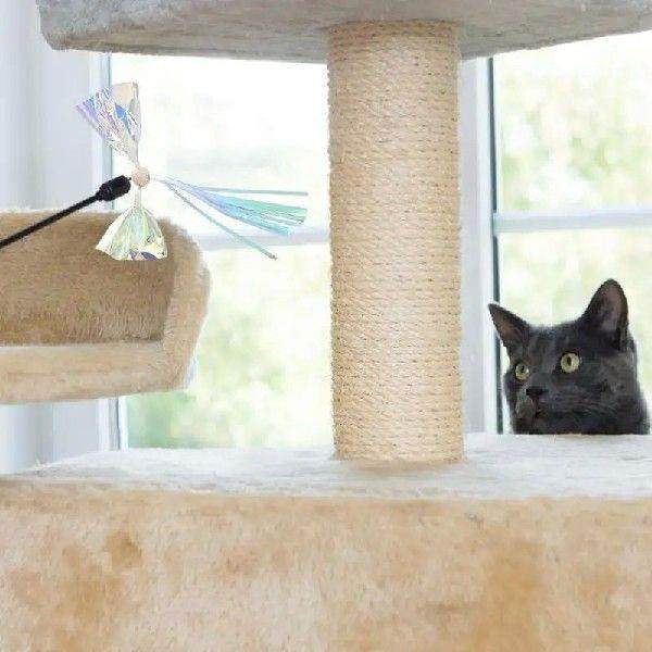 Cat Toy Wand Replacement Pets Plush Teaser Wand Refills