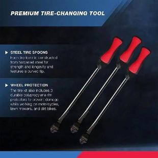 13PCS Kit Rustproof Hardened Crowbar Tire Steel Change