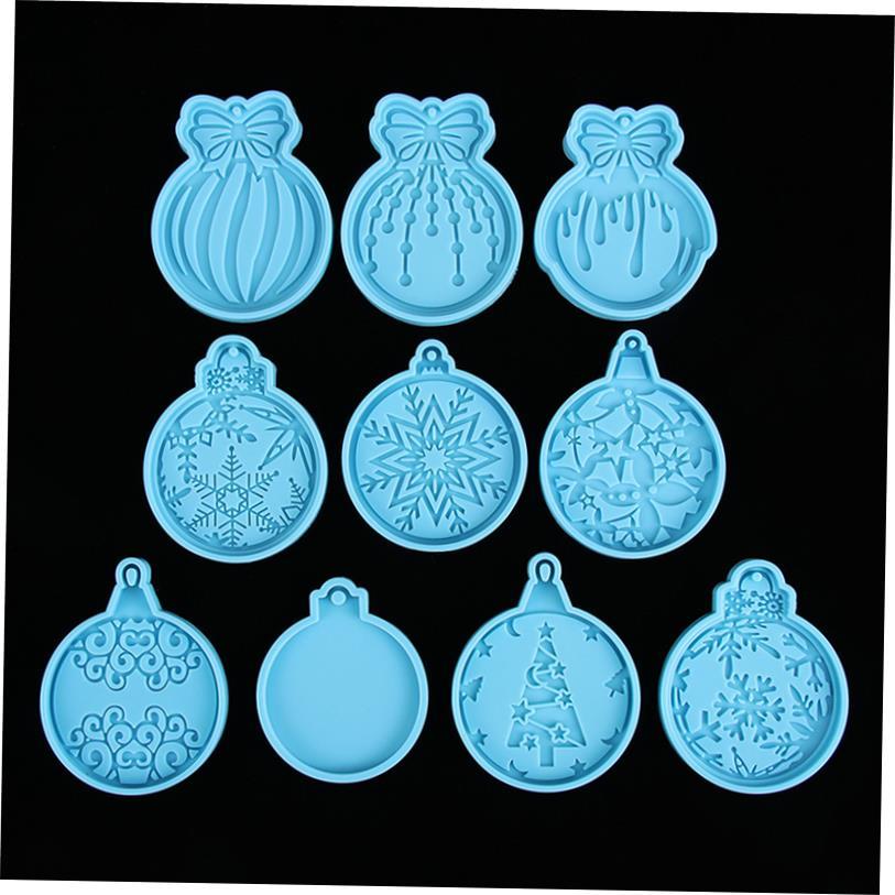 Christmas Ball Silicone Mould Keychain Pendant Epoxy Resin C