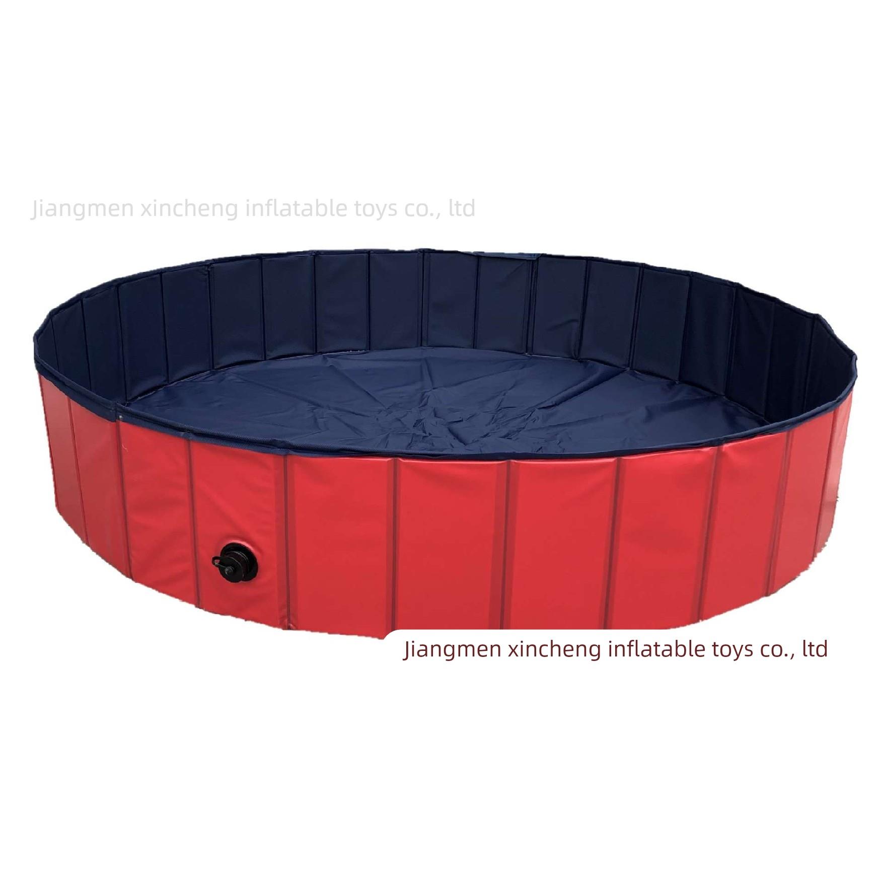 pvc pet pool red dog folding bath pool dog pool pet bath bas