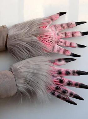 Halloween Wolf Gloves Werewolf Costume Christmas Fingernails
