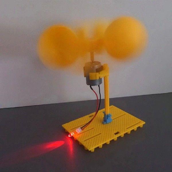 Wind Turbine Generator Kit Micro DC 0.1V-3V Generator With
