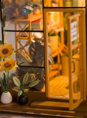 Mini Doll House Kit DIY Flower House Handmade 3D Puzzle Asse