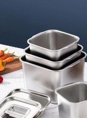 Deepened Square Flavor Cup, Household Storage, Stainless