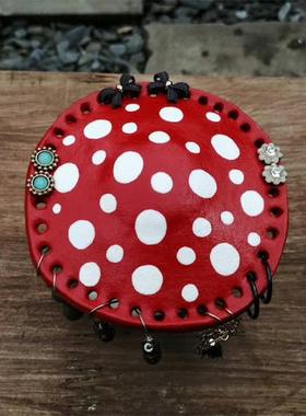 新品 Mushroom Earring Stands 蘑菇耳环架装饰 树脂工艺品