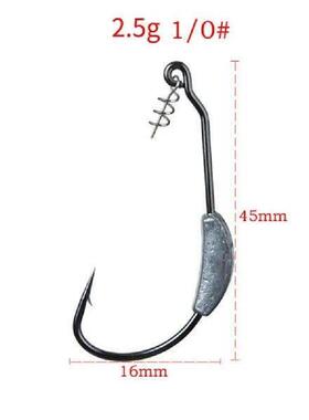 Exposed Jig Crank Head Barbed Hook 2g 3g 4g 5g 7g Crank