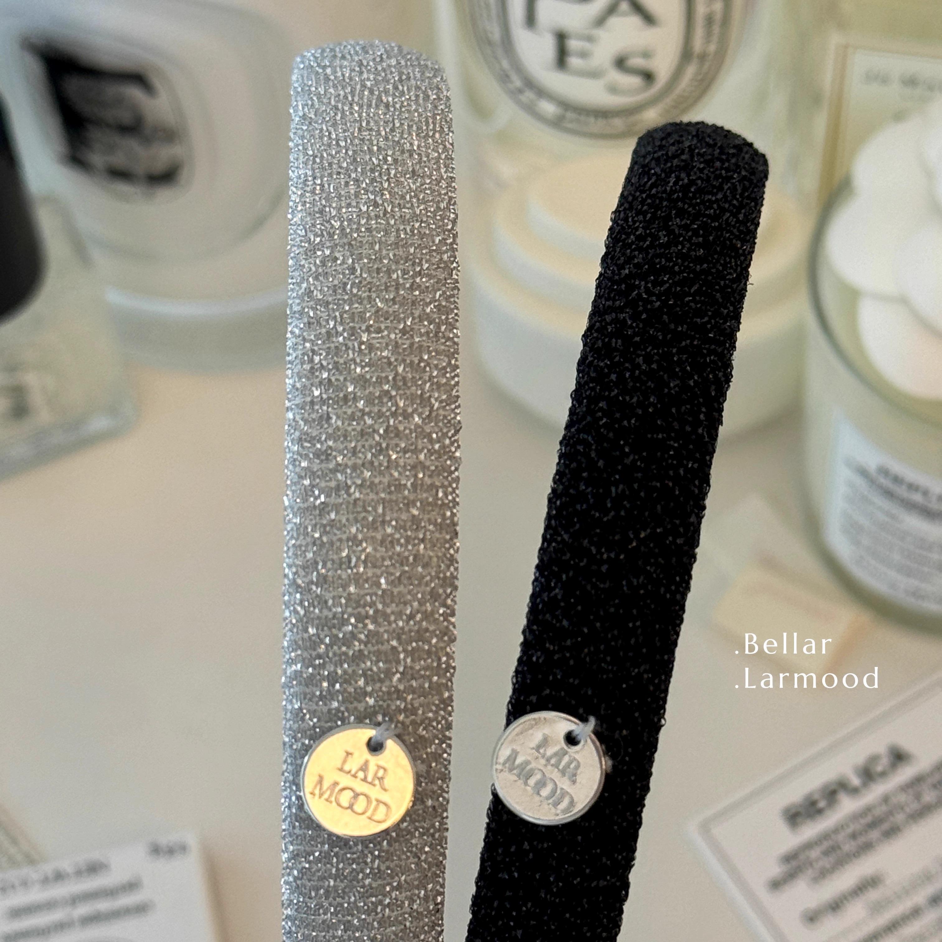 Bellar / larmood Shimmering2.0 silver&black handmade圆片发箍