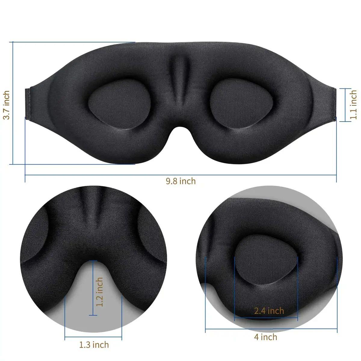 Eye Mask for Sleeping 3D Contoured Cup Blindfold Concave Mol