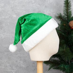 Hat Christmas Elegant Holiday Wear圣诞帽 Green Party Velvet