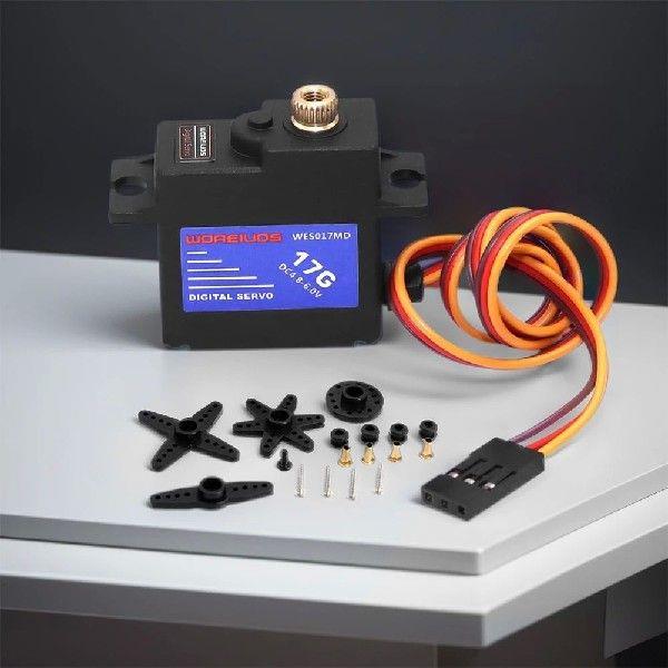 17G Metal Gear Servo with Servo Horn for Axial SCX24 Car