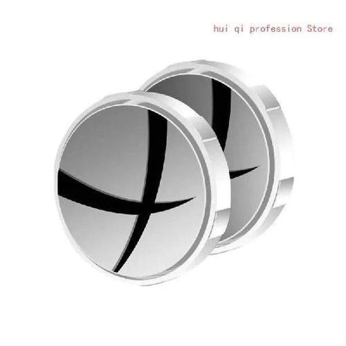 2pcs Blind Spots Mirrors Suction Cup Type 2in Glass Convex