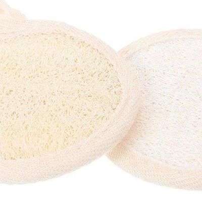 3pcs Cotton Linen Loofah Bath Mitts Soft Facial Scrubber