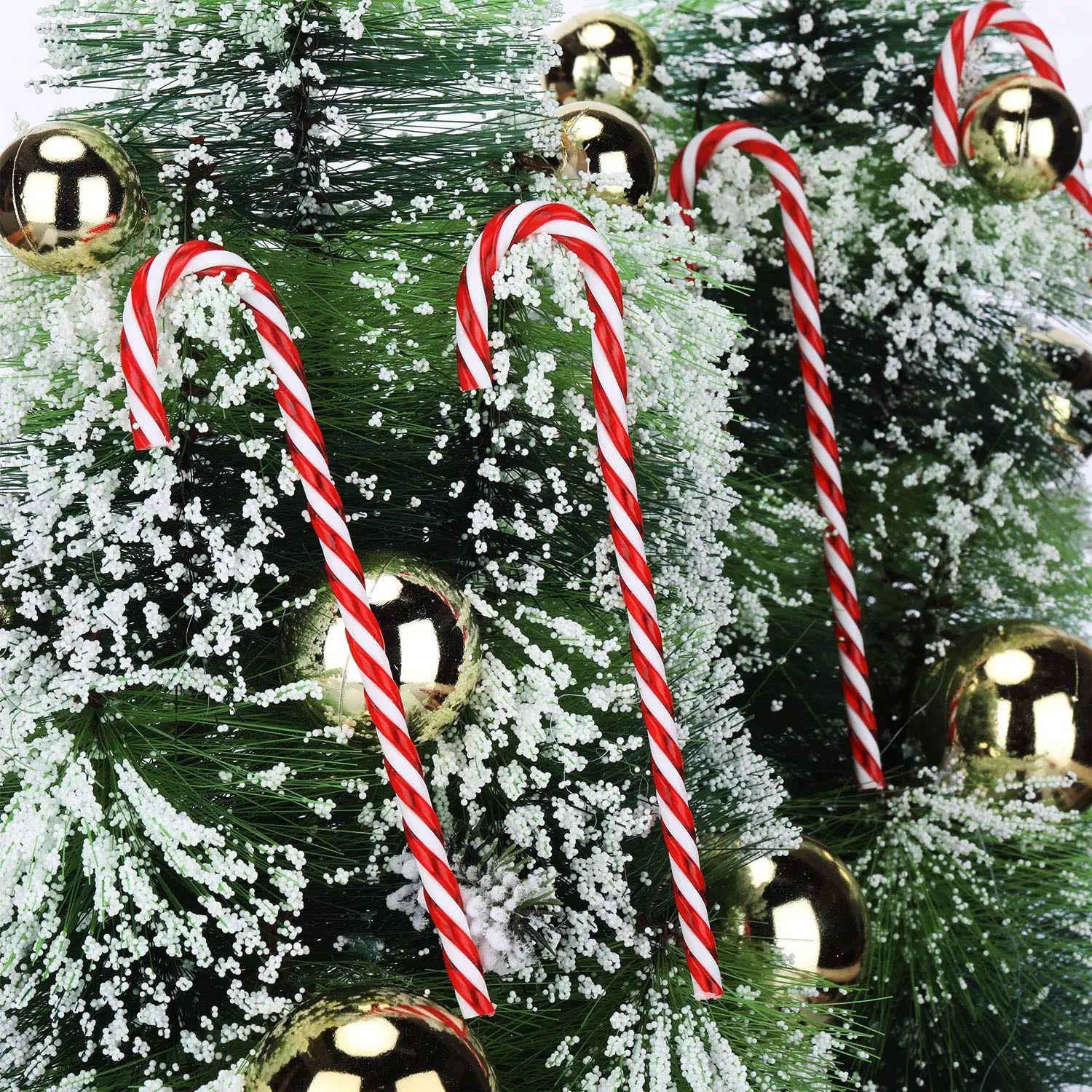 Christmas Plastic Candy Cane Christmas Tree Hanging Ornament