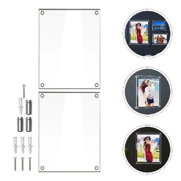 Display Stand Transparent Photo Frame Picture Frames Table