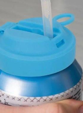 Soda Can Lid With Straw Silicone Pop Can Covers Reusable