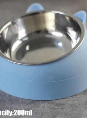 Cat Dog Bowl 15 Degrees Raised Stainless Steel Cat Bowls Saf