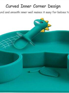 Baby Silicone Dinner Plate Infant Training Subdivision